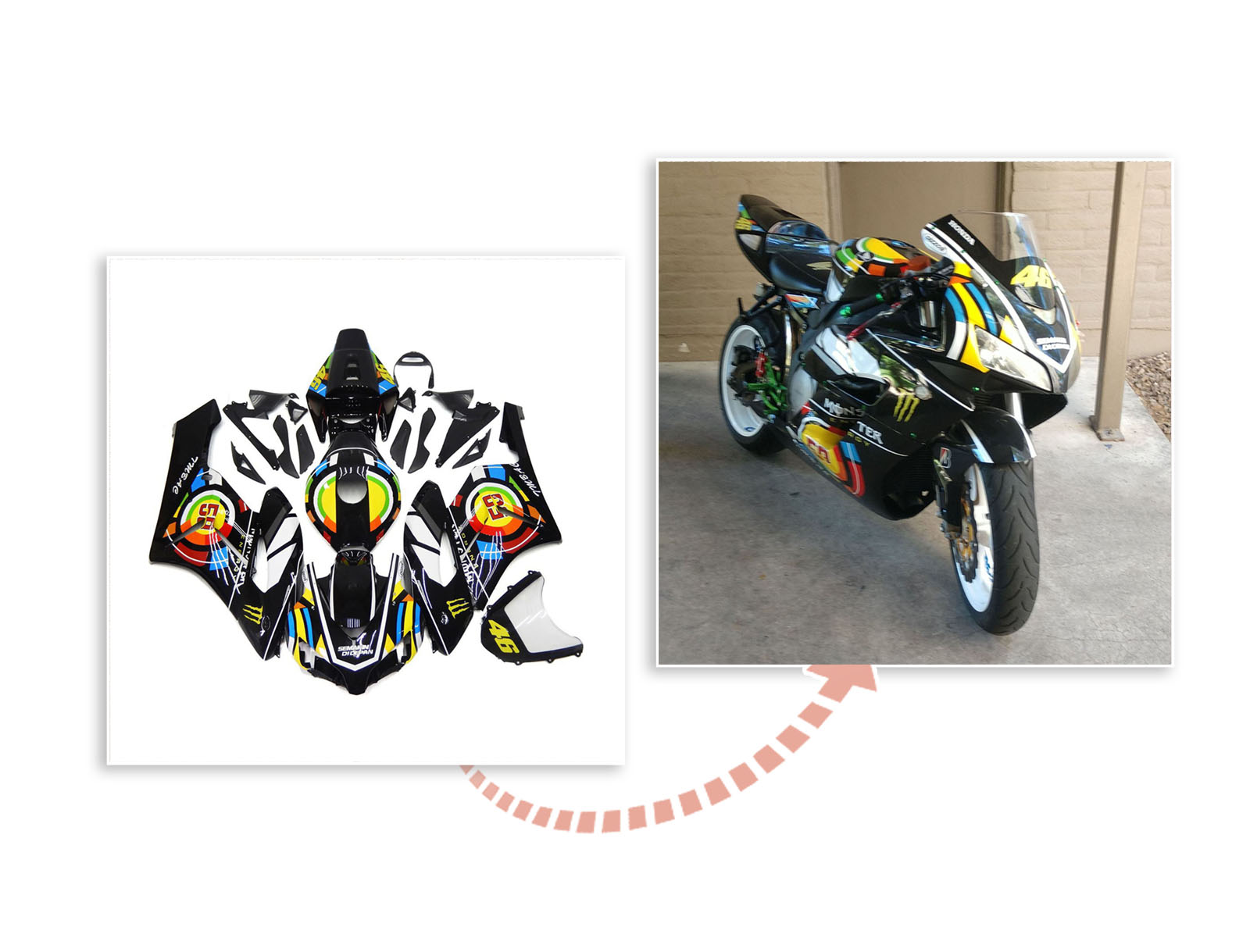 2004-2005 CBR1000RR Carena