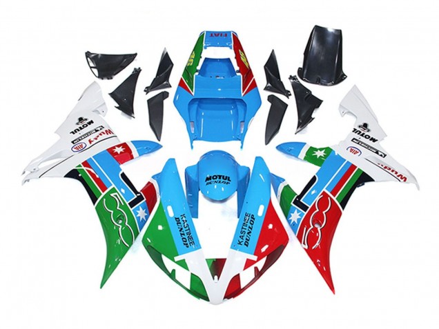 500 Azzurro 2002-2003 Yamaha R1 Carena Moto 500 Azzurro 2002-2003 Yamaha R1 Carena Moto