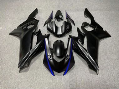 Accenti Neri Opachi & Blu 2017-2021 Yamaha R6 Carena Moto