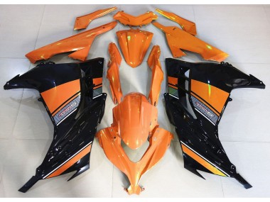 Alba Arancione & Nero 2013-2018 Kawasaki Ninja 300 Carena Moto