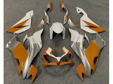 Arancio Bianco & Argento 2019-2023 Kawasaki ZX6R Carena Moto