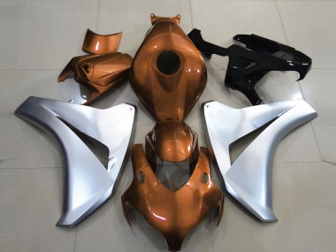 Arancio Lucido & Argento 2008-2011 Honda CBR1000RR Carena Moto