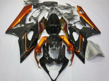 Arancione Bruciato & Nero 2005-2006 Suzuki GSXR 1000 Carena Moto