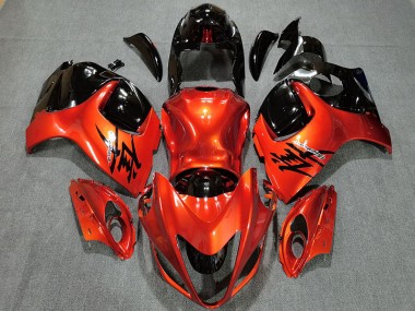 Arancione Caramello & Nero Lucido 2008-2020 Suzuki GSXR 1300 Carena Moto