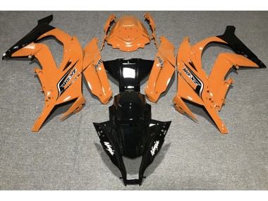 Arancione Lucido & Loghi 2011-2015 Kawasaki ZX10R Carena Moto