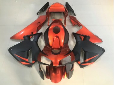 Arancione & Nero Opaco 2003-2004 Honda CBR600RR Carena Moto