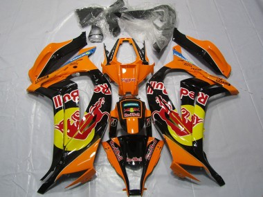 Arancione Rosso Toro 2011-2015 Kawasaki ZX10R Carena Moto