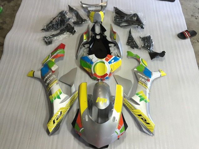 Argento 2015-2019 Yamaha R1 Carena Moto Argento 2015-2019 Yamaha R1 Carena Moto