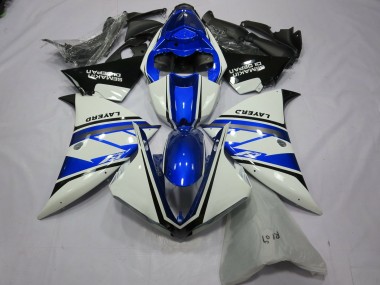 Argento Bianco Yamalube 2012-2014 Yamaha R1 Carena Moto