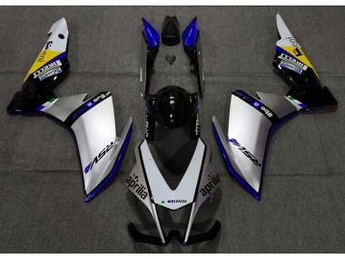 Argento Pirelli & Blu 2010-2015 Aprilia RSV4 1000 Carena Moto