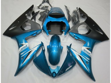 Azzurro & Bianco 2003-2004 Yamaha R6 Carena Moto