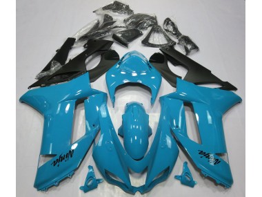 Azzurro Lucido 2007-2008 Kawasaki ZX6R Carena Moto