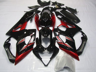 Bagliore Rosso & Nero 2005-2006 Suzuki GSXR 1000 Carena Moto