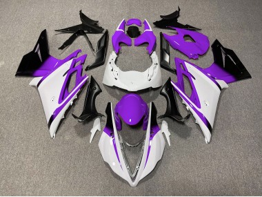 Bianco Lucido & Viola 2013-2016 Triumph Daytona 675 Carena Moto