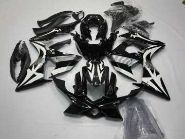 Bianco & Nero 2009-2016 Suzuki GSXR 1000 Carena Moto