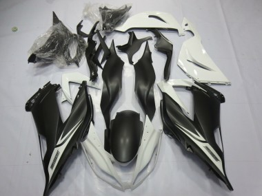 Bianco Nero Opaco 2013-2018 Kawasaki ZX6R Carena Moto