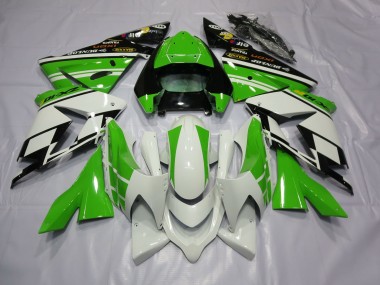 Bianco Verde 2004-2005 Kawasaki ZX10R Carena Moto