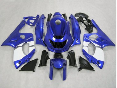 Blu Lucido & Bianco 1998-2007 Yamaha YZF600 Carena Moto
