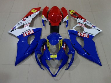 Blu Lucido/Bianco/Rosso 2005-2006 Suzuki GSXR 1000 Carena Moto