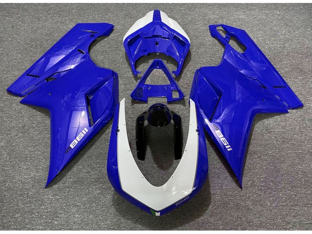 Blu Lucido Sp 2007-2014 Ducati 848 1098 1198 Carena Moto Blu Lucido Sp 2007-2014 Ducati 848 1098 1198 Carena Moto