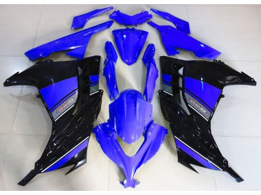 Blu Notte & Nero 2013-2018 Kawasaki Ninja 300 Carena Moto