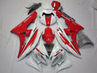 Design In Stile Bianco Rosso 2006-2007 Yamaha R6 Carena Moto