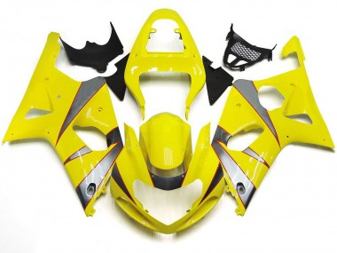 Kit R Giallo Lucido & Argento 2000-2002 Suzuki GSXR 1000 Carena Moto