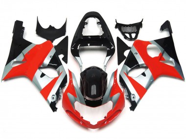 Kit Stile Rosso Lucido OEM 2000-2002 Suzuki GSXR 1000 Carena Moto