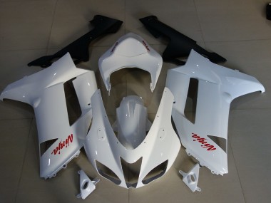 Loghi Bianchi & Rossi Lucidi 2007-2008 Kawasaki ZX6R Carena Moto