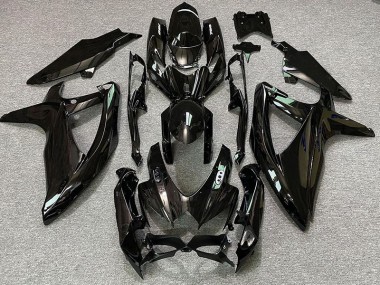Loghi Lucidi In Bianco & Nero 2008-2010 Suzuki GSXR 600-750 Carena Moto
