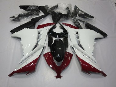 Marrone & Bianco 2013-2018 Kawasaki Ninja 300 Carena Moto
