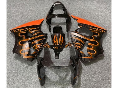 Nero Lucido & Arancione Fiamma 2000-2002 Kawasaki ZX6R Carena Moto