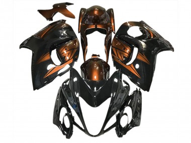 Nero Lucido & Arancione Intenso 2008-2020 Suzuki GSXR 1300 Carena Moto