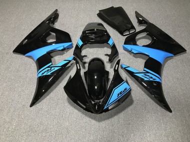 Nero Lucido & Azzurro 2003-2004 Yamaha R6 Carena Moto