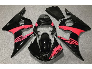 Nero Lucido & Rosso 2003-2004 Yamaha R6 Carena Moto