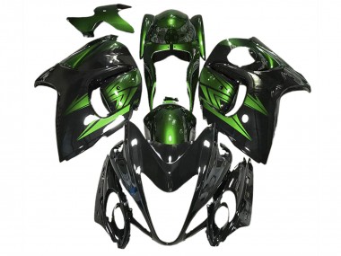 Nero Lucido & Verde Intenso 2008-2020 Suzuki GSXR 1300 Carena Moto
