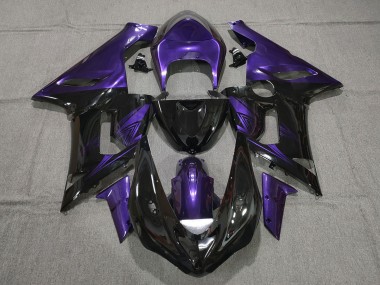 Nero Lucido & Viola 2005-2006 Kawasaki ZX6R Carena Moto