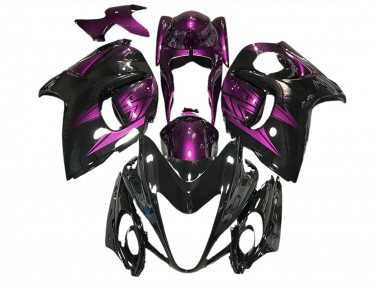 Nero Lucido & Viola Intenso 2008-2020 Suzuki GSXR 1300 Carena Moto