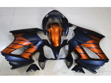 Nero Opaco & Arancione 2002-2012 Honda VFR800 Carena Moto