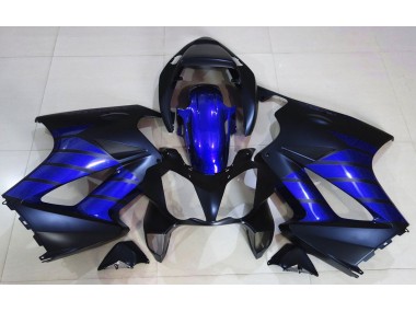 Nero Opaco & Blu 2002-2012 Honda VFR800 Carena Moto