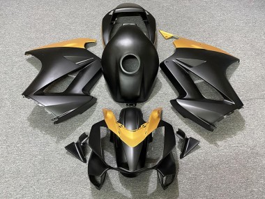 Nero Opaco & Oro 2002-2012 Honda VFR800 Carena Moto