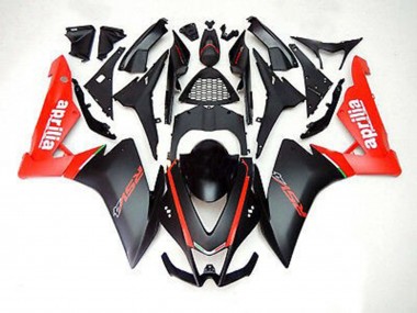Nero Opaco & Rosso 2012-2015 Aprilia RS4 125 Carena Moto