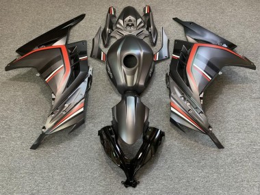 Nero Opaco & Rosso 2013-2018 Kawasaki Ninja 300 Carena Moto