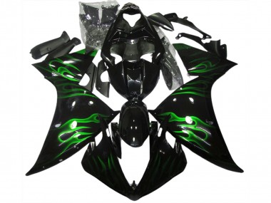 Nero & Verde Fiamma 2009-2011 Yamaha R1 Carena Moto