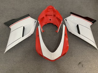 Rosso Bianco 2007-2014 Ducati 848 1098 1198 Carena Moto