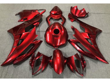 Rosso Lucido 2006-2007 Yamaha R6 Carena Moto