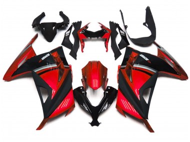 Rosso Lucido 2013-2018 Kawasaki Ninja 300 Carena Moto