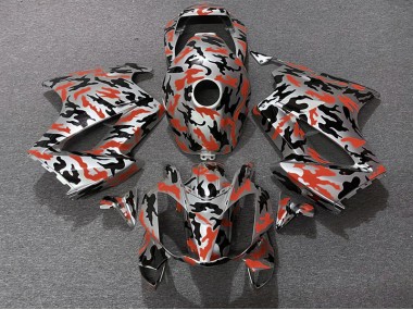 Rosso Mimetico 2002-2012 Honda VFR800 Carena Moto