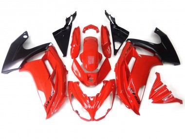 Rosso Nero 2012-2016 Kawasaki Ninja 650R Carena Moto