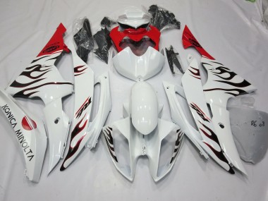 Spécial Flamme Rouge 2008-2016 Yamaha R6 Carena Moto